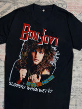 Load image into Gallery viewer, Vintage 1987 Bon Jovi Slippery When Wet Concert Tee (S/M)