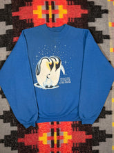 Load image into Gallery viewer, Vintage Peace on Earth Penguin Crewneck (L)