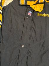Load image into Gallery viewer, Vintage 90s Pittsburgh Steelers Starter Zip Up Puffy Jacket (2XL)