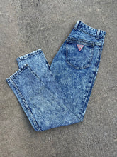 Load image into Gallery viewer, Vintage Women’s Acid Wash Guess Jeans (28x27)