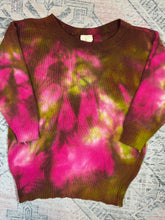 Load image into Gallery viewer, Vintage 80s Time Zone Tie Dyed Sweater (W2XL)