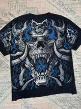 Load image into Gallery viewer, 2007 Liquid Blue Skull All Over Print Shirt (2XL)