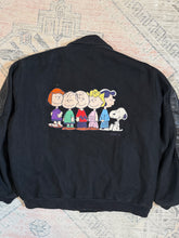 Load image into Gallery viewer, Vintage Peanuts+Snoopy Leather Letterman Jacket (XL)