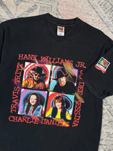 Load image into Gallery viewer, Vintage Late 90s Hank Williams Jr, Charlie Daniels, Travis Tritt, Jo Dee Messina Concert Shirt (XL)