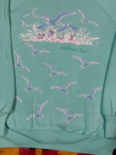 Load image into Gallery viewer, Vintage Early 90s Seagulls Collared Crewneck (M)