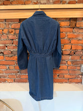 Load image into Gallery viewer, True Vintage Joni Blair Denim Zipper Dress (Womens, See Measurements)
