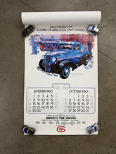 Load image into Gallery viewer, Vintage 1980 General Tire Calendar (17x26.5inch)(Missing Pages)
