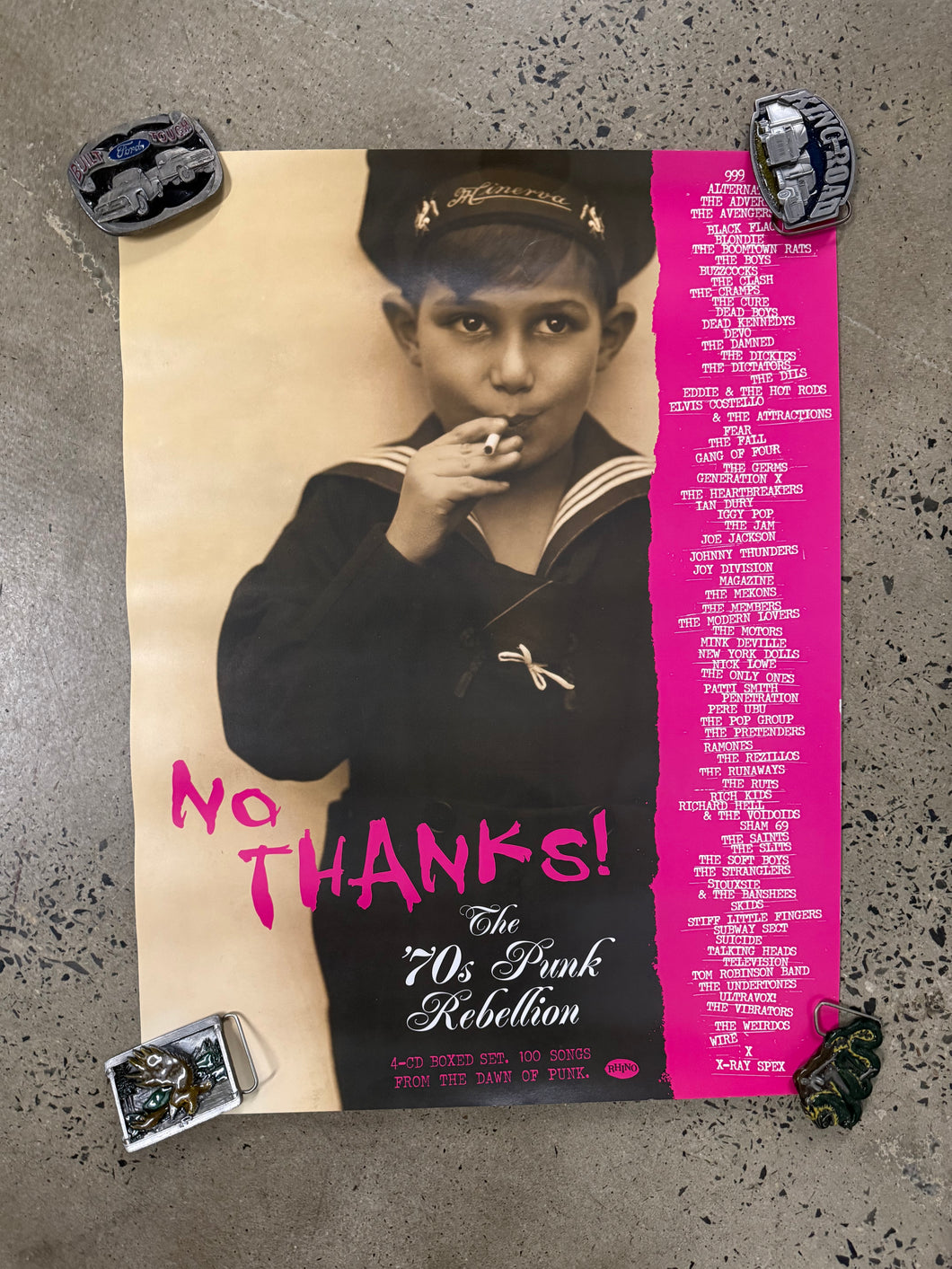 Vintage The 70s Punk Rebellion Album Poster (18x24)