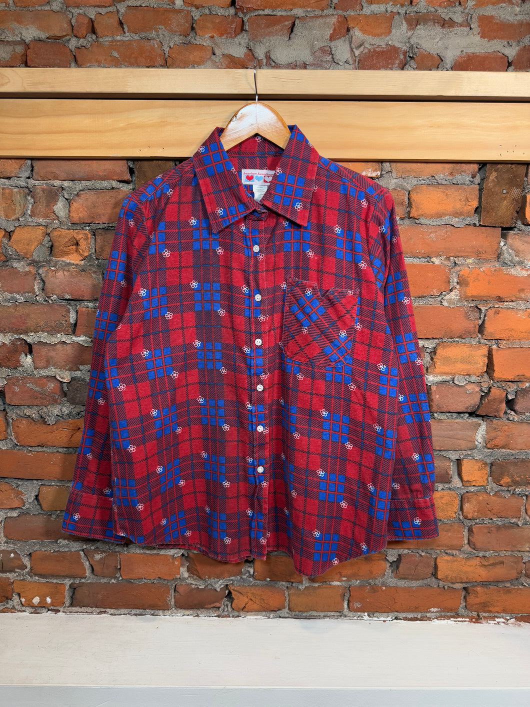 Vintage American Sweetheart Red Flannel (WL)