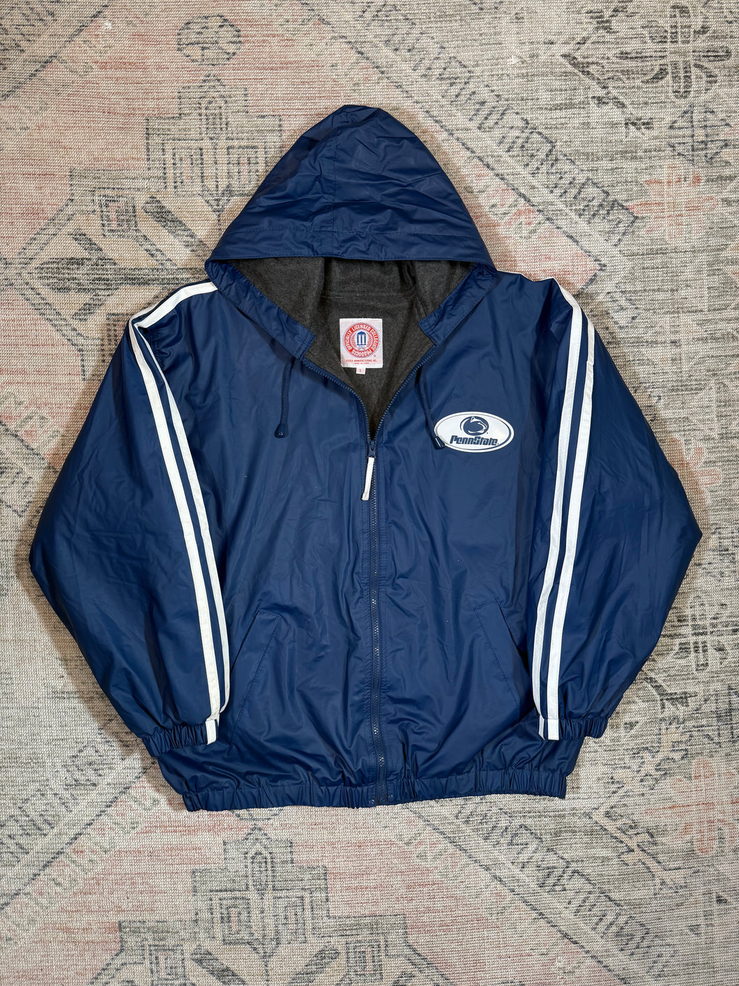 Vintage Penn State Fleece Lined Rain Jacket (L)
