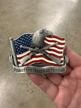 Load image into Gallery viewer, Vintage 1993 Protect Our American Heritage Belt Buckle
