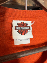 Load image into Gallery viewer, 2000s Orange Harley Davidson Double Sided Shirt (XL)
