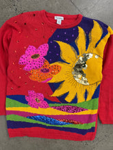 Load image into Gallery viewer, Vintage 80s Eminent Sunflower Sweater (WM)
