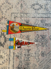 Load image into Gallery viewer, Lot of 2 Vintage Pennants - Puerto Rico and Cog Railway
