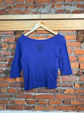 Load image into Gallery viewer, Vintage Harley Davidson Blue Women’s Top (WS)
