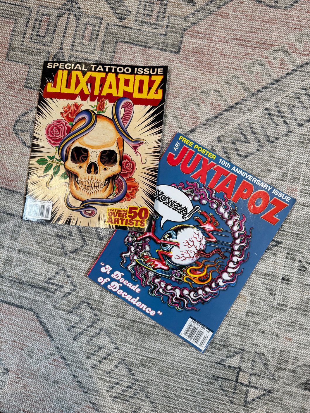 Lot of 2 Vintage 2004 Juxtapoz Magazines