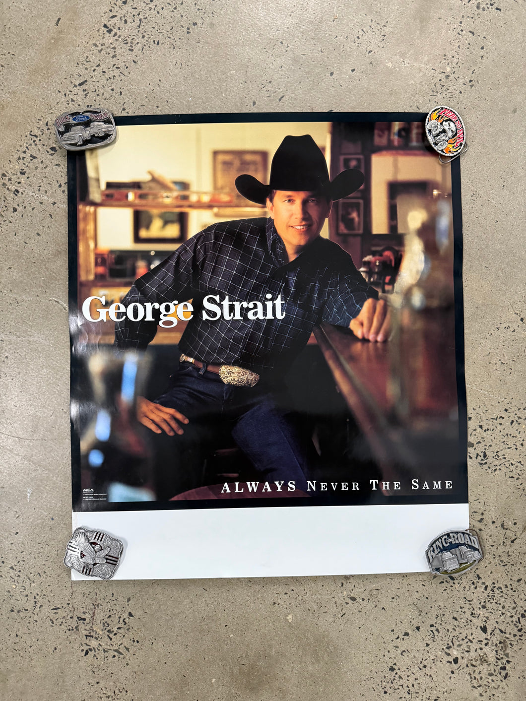 Vintage 1999 George Strait Country Music Poster (24x28)
