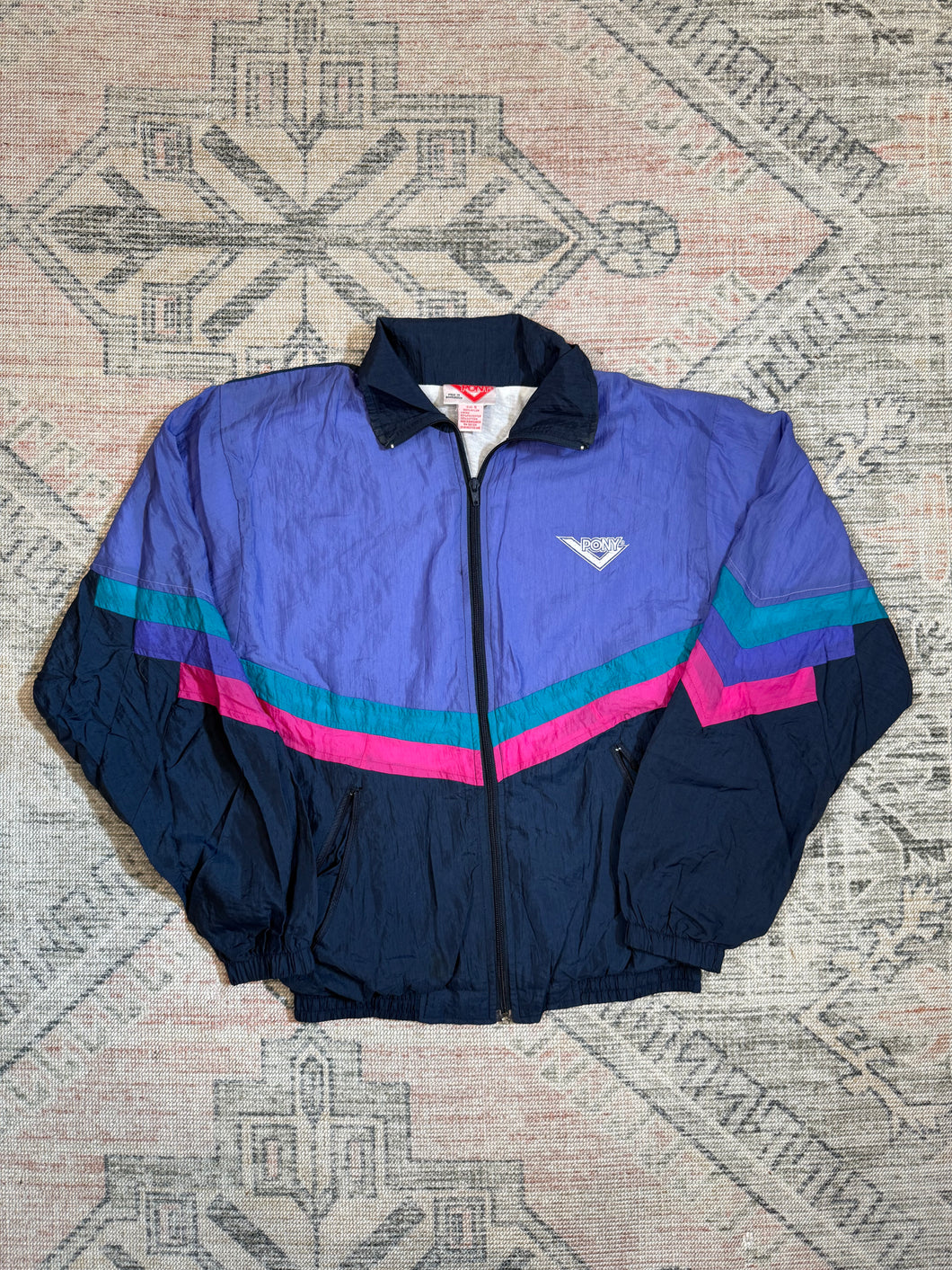 Vintage 80s Pony Windbreaker Jacket(S)