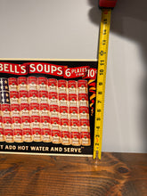 Load image into Gallery viewer, Vintage 1991 Campbells Soup American Flag Metal Sign (16.5x11)
