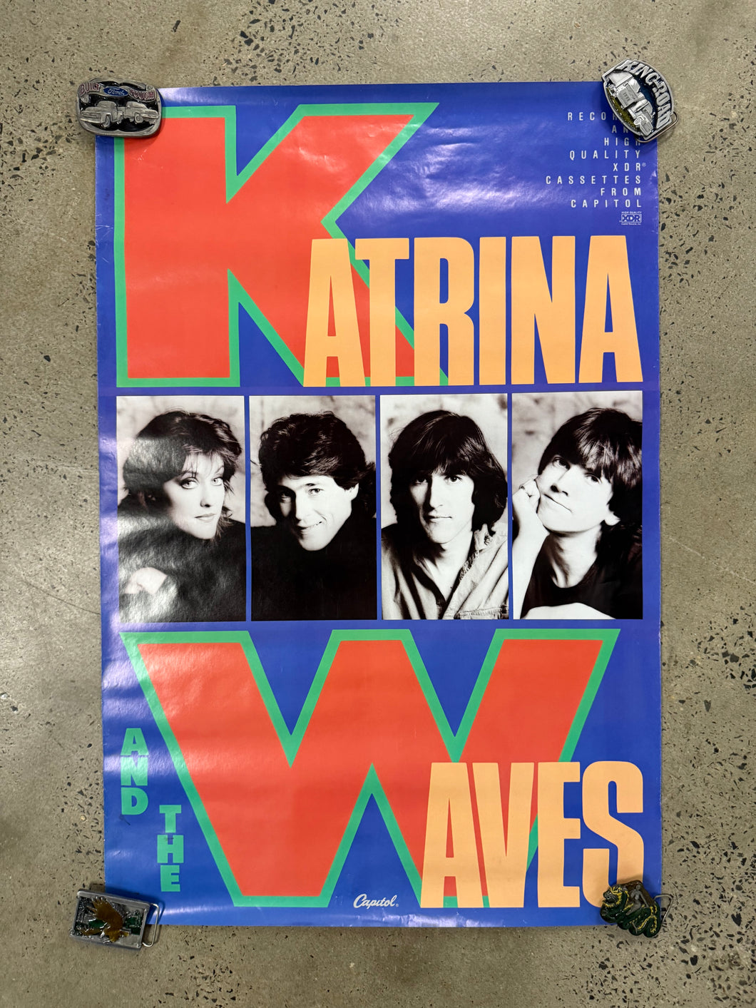 Vintage 80s Katrina and the Waves Band Poster (24x36)