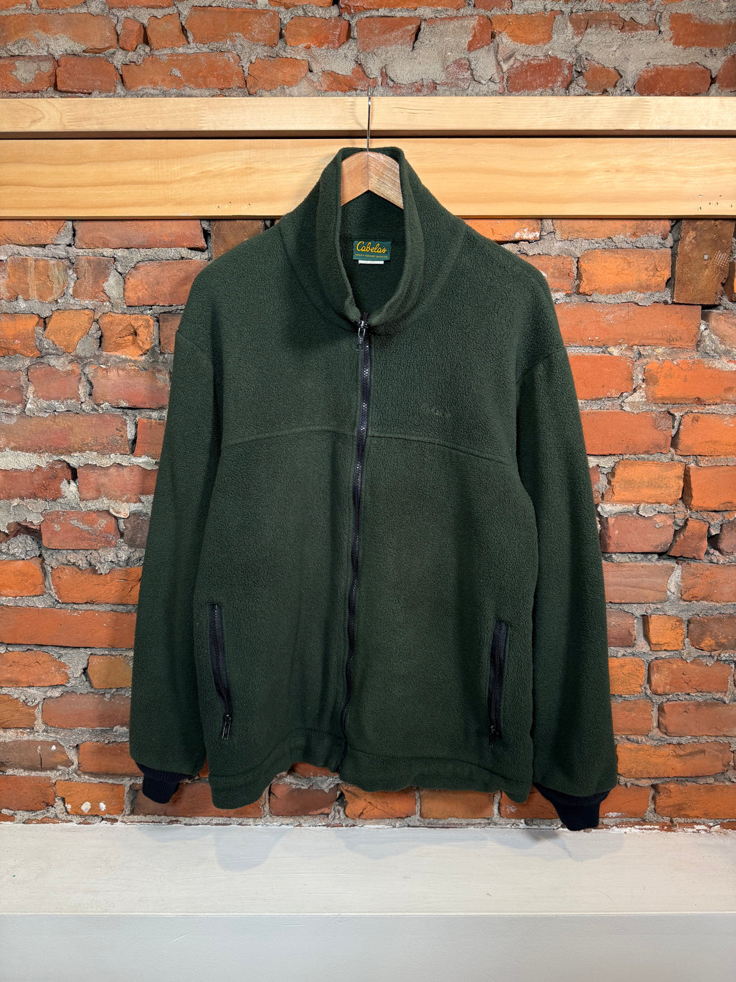 2000s Cabela’s Green Fleece Zip Up (L)
