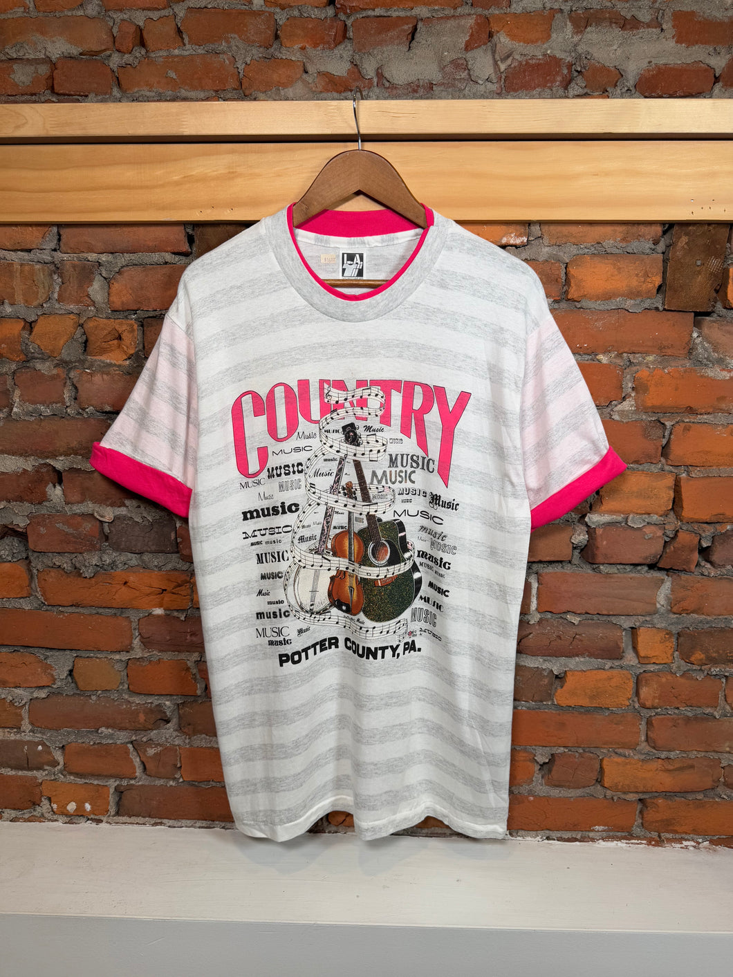 Vintage 1993 Country Music Double Layer Tee (L)