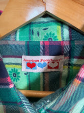 Load image into Gallery viewer, Vintage American Sweetheart Green Flannel Shirt (WL)
