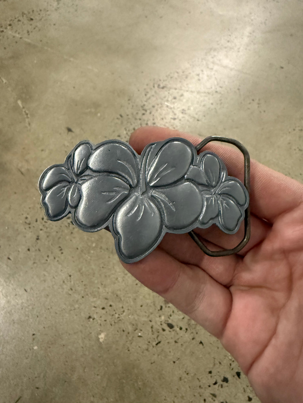 2004 Floral Belt Buckle