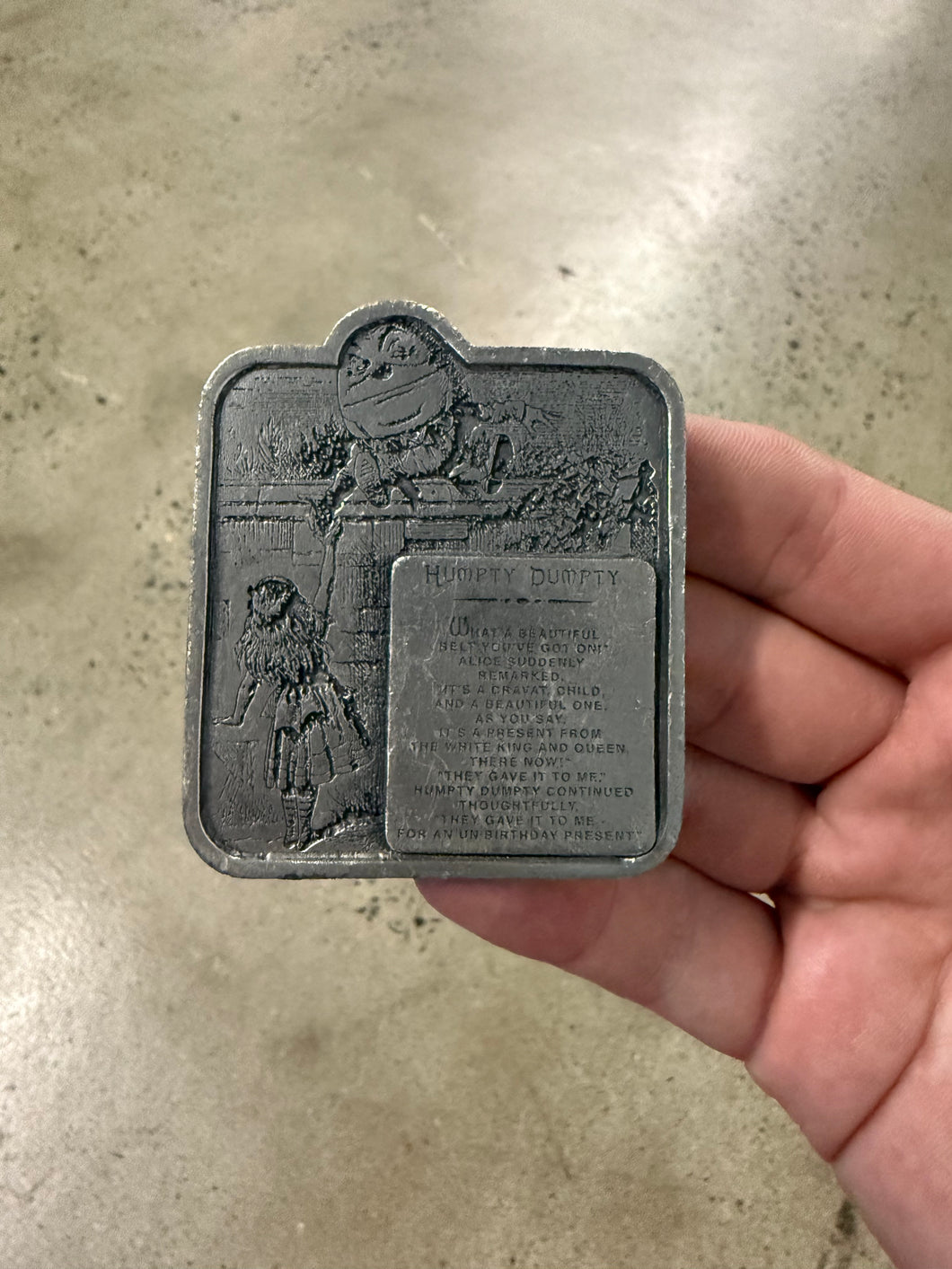 2003 Humpty Dumpty Belt Buckle