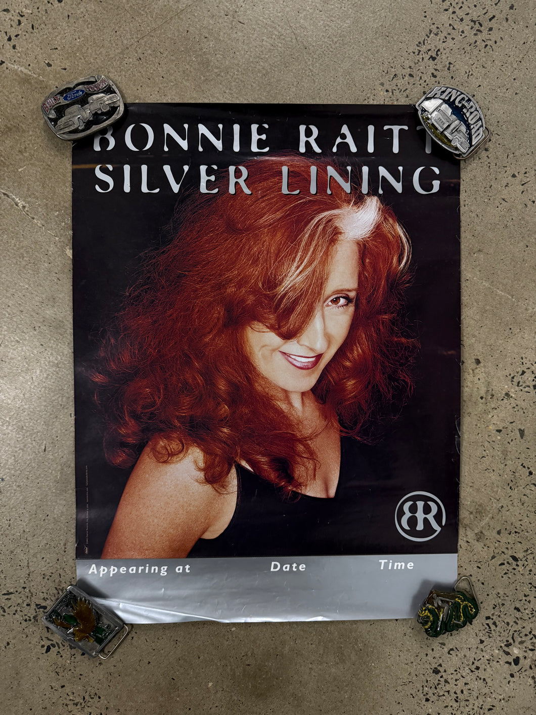 Vintage 2002 Bonnie Rait Silver Lining Album Poster (18x24)