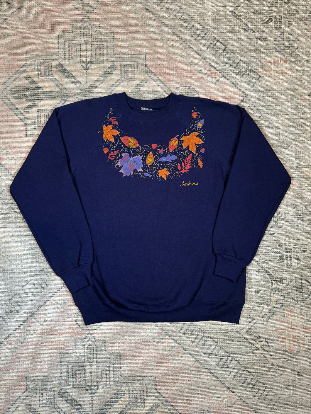Vintage Indiana Leaves Crewneck (L)