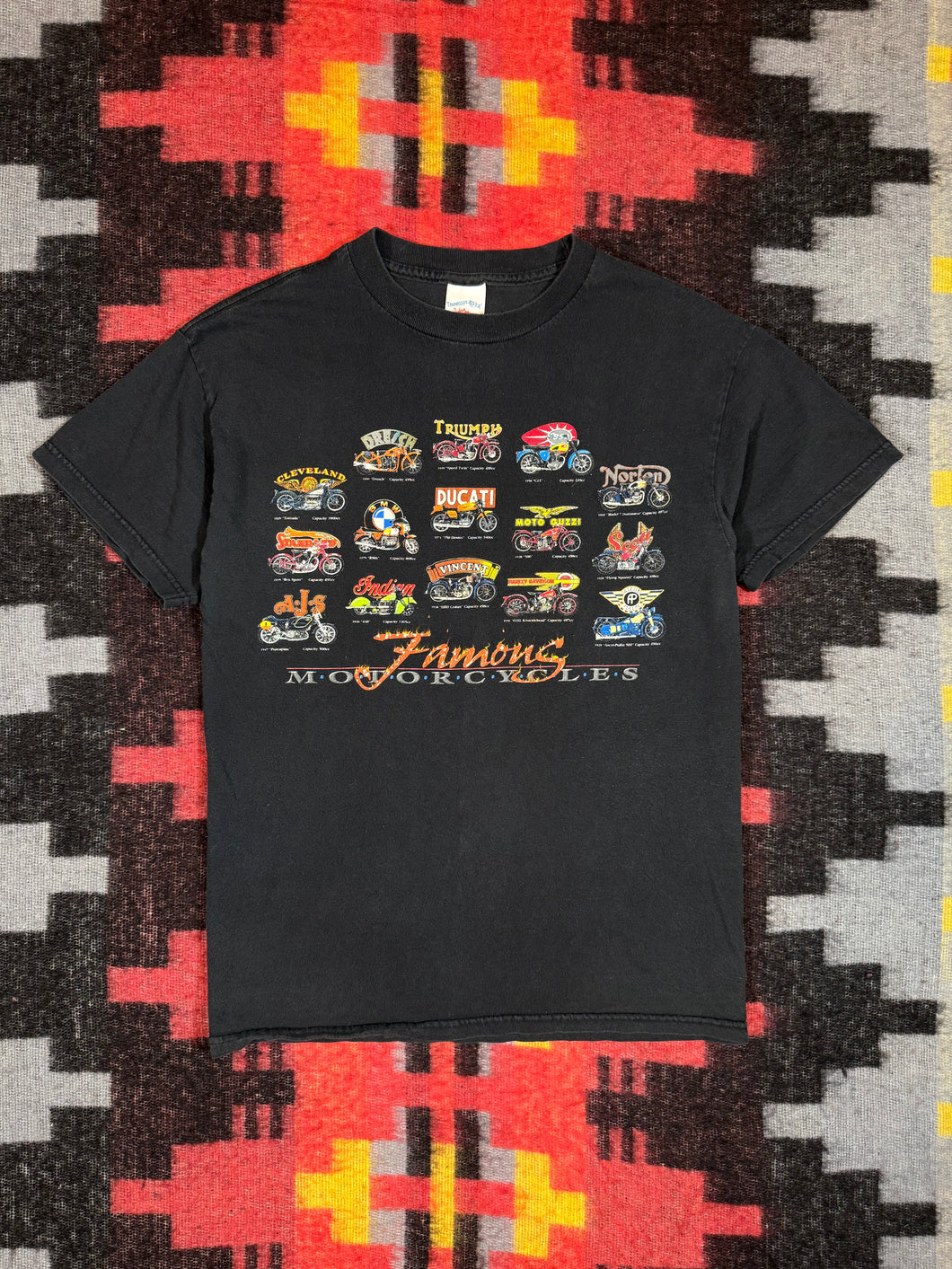 Early 2000s Famous Motorcycles Shirt (M)