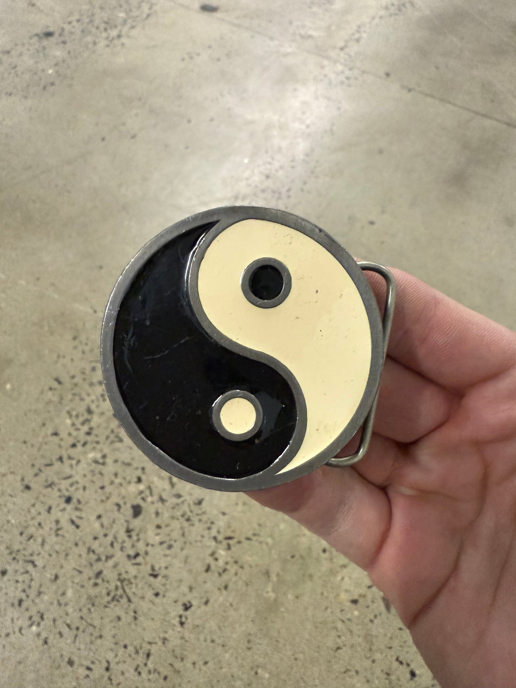 Vintage Yin and Yang Belt Buckle