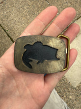 Load image into Gallery viewer, Vintage 70s Brass Fish Belt Buckle
