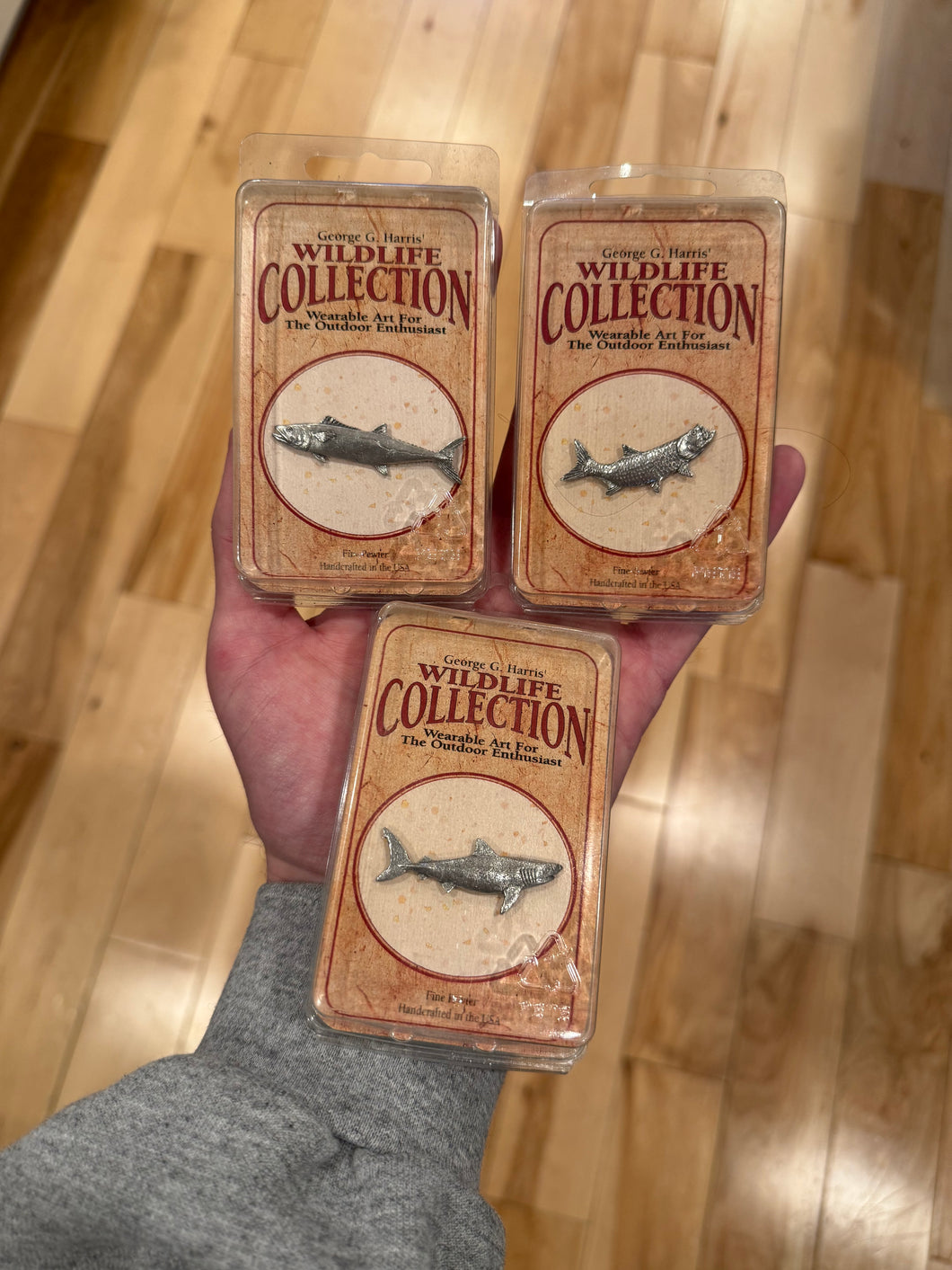 Lot of 3 Wildlife Collection Fish Pins