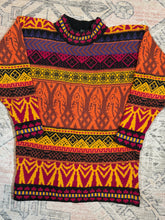 Load image into Gallery viewer, Vintage 80s Pasta Fish Pattern Sweater (WM)
