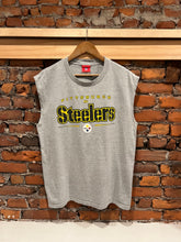Load image into Gallery viewer, 2000s Steelers Grey Cutoff Shirt (XL)
