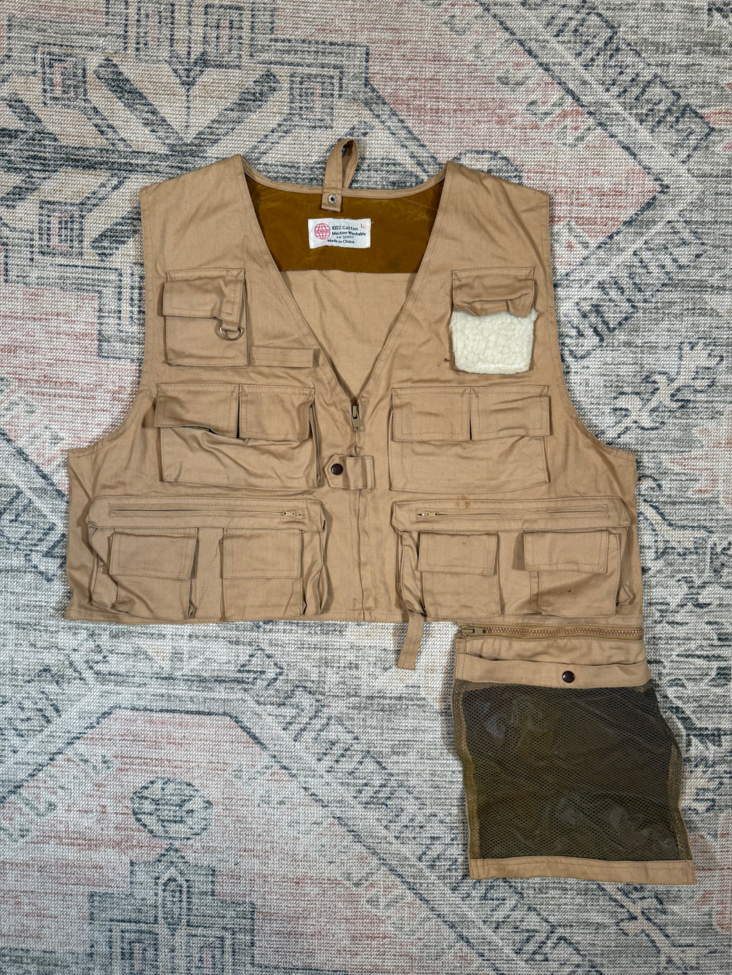 Vintage 70s Seaway Fishing Vest (L)