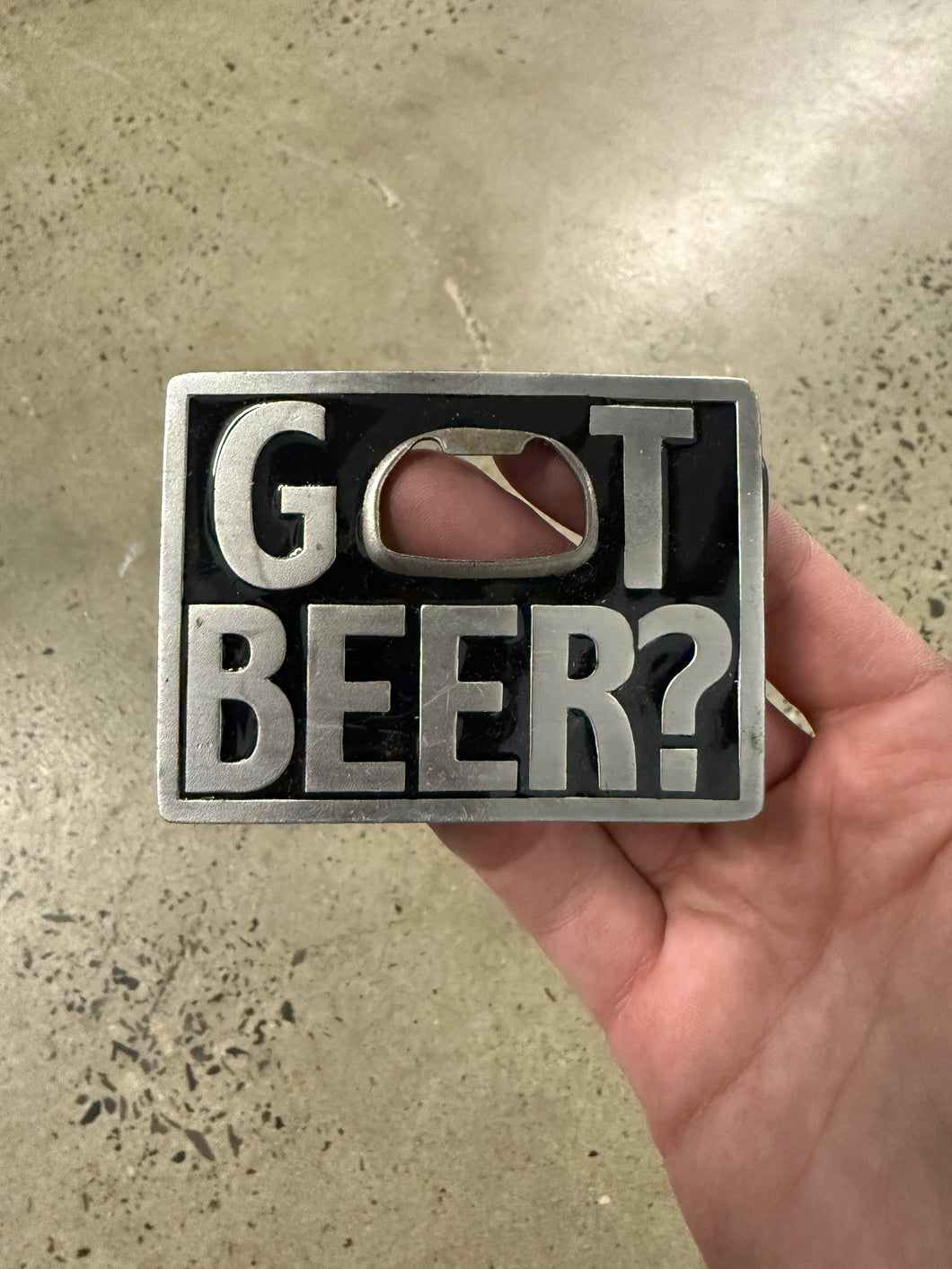 2000s Got Beer? Bottle Opener Belt Buckle
