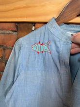 Load image into Gallery viewer, True Vintage Stitched Animal Denim Shirt (Measurements Shown)
