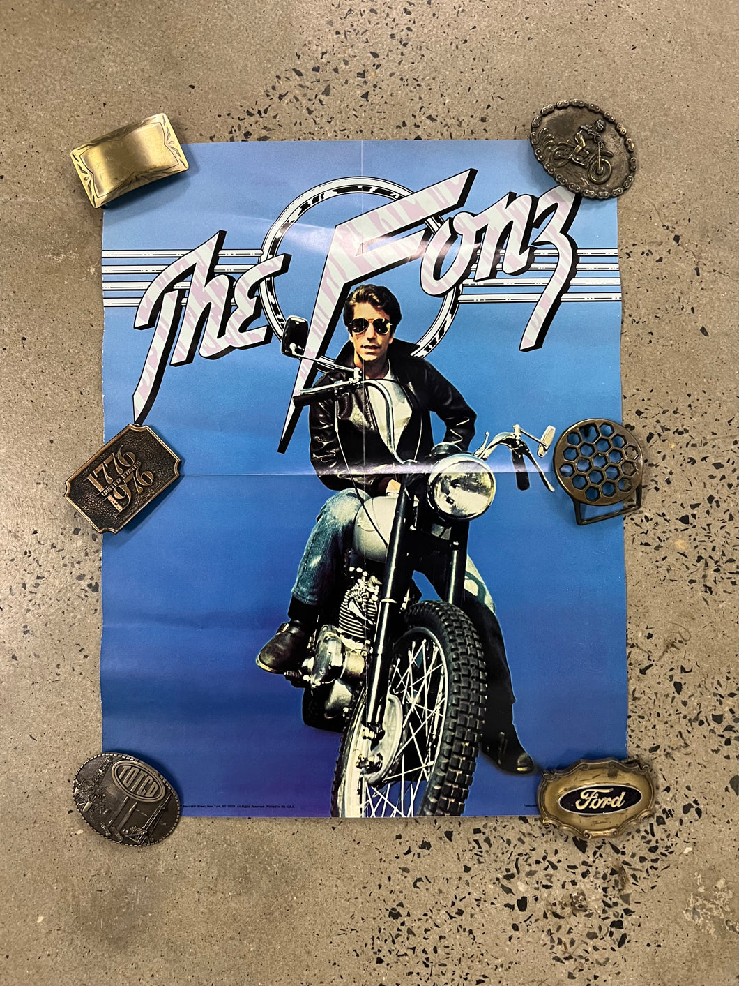 Vintage 1976 The Fonz Poster (16x21inch)