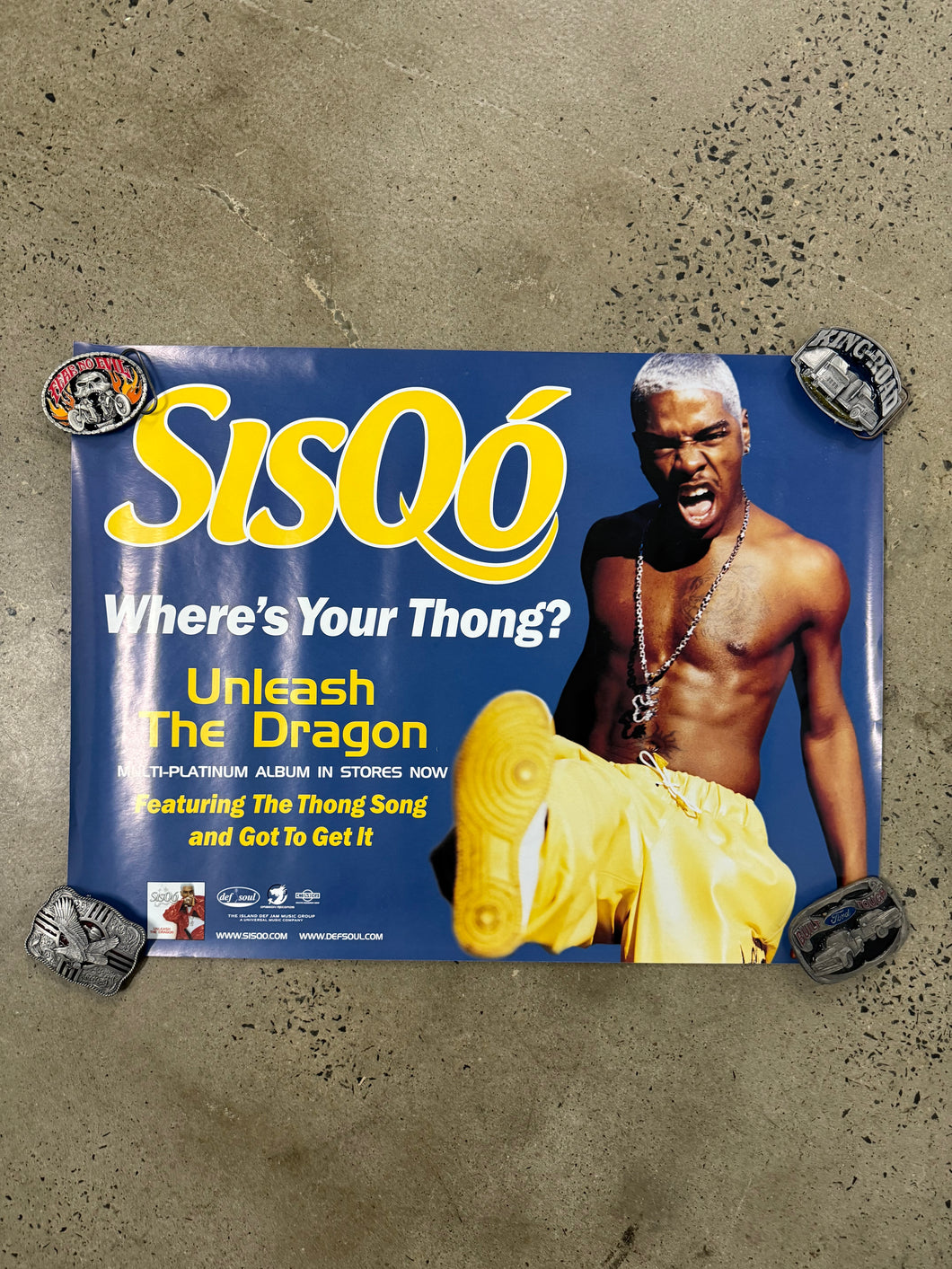 Vintage 2000 Sisqo Thong Song Promo Poster (24x18)