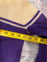 Load image into Gallery viewer, True Vintage Distressed B Letterman Cardigan Sweater (S/M)
