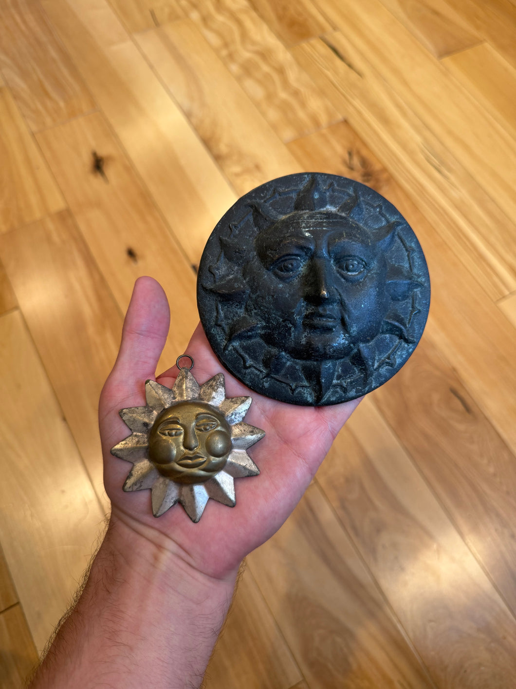 Lot of 2 Celestial Sun Wall Hangs