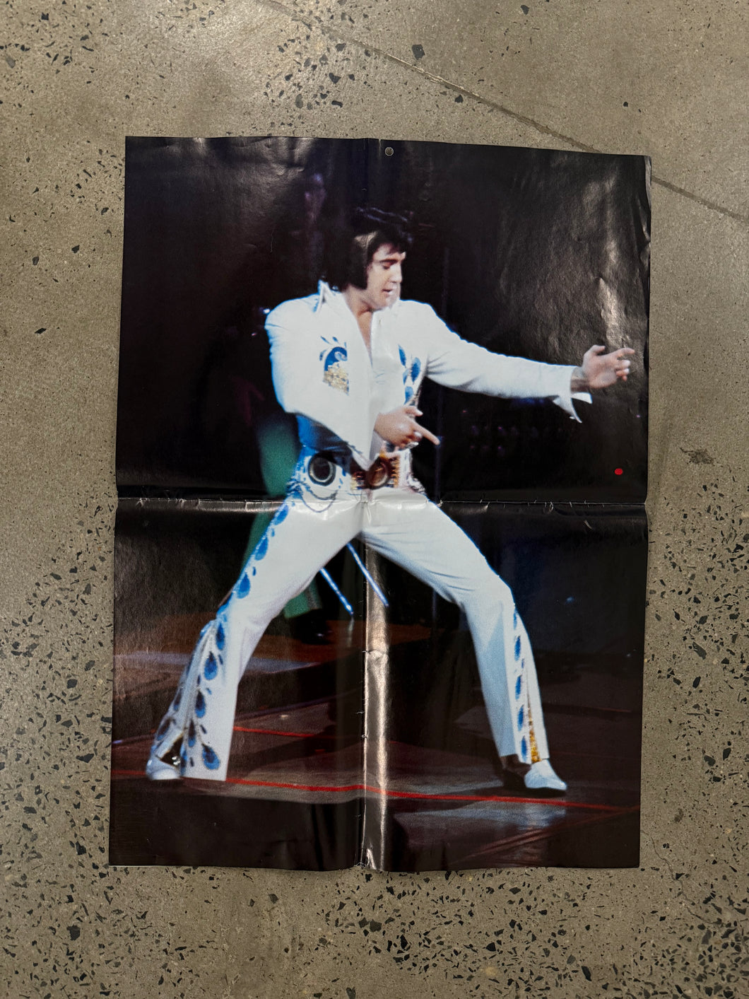 Vintage 70s Pointing Elvis Poster (17x24)