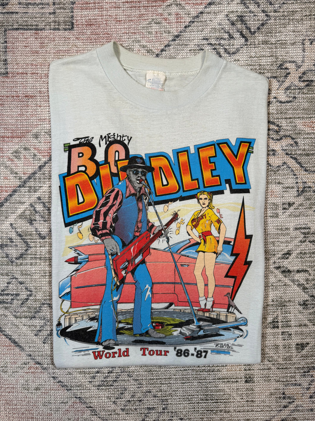 Vintage 1986-87 Bo Diddley Tour T-Shirt (M/L)