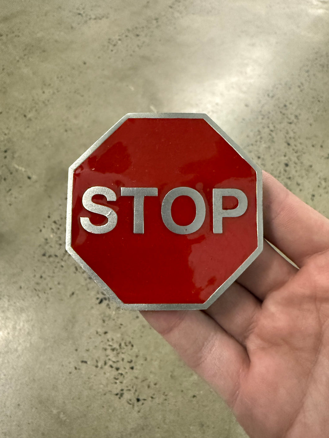 2000s Stop Sign Belt Buckle