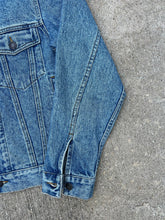 Load image into Gallery viewer, Vintage Ride Free Harley Davidson Airbrushed Jean Jacket (XS)
