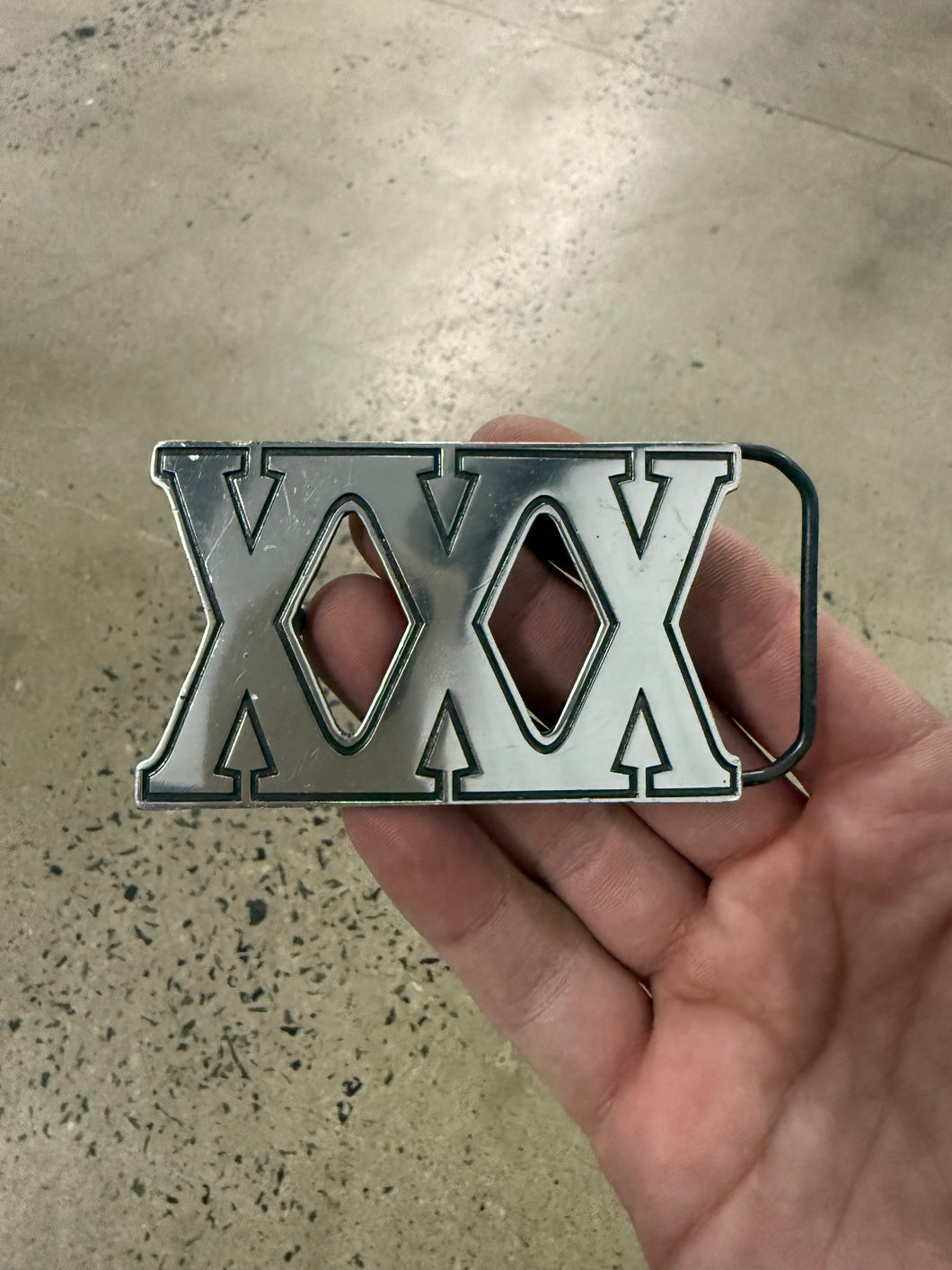 Y2K XXX Belt Buckle
