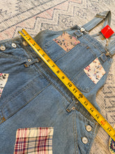 Load image into Gallery viewer, Vintage 90s True Blue Patchwork Womens Overalls (WM)
